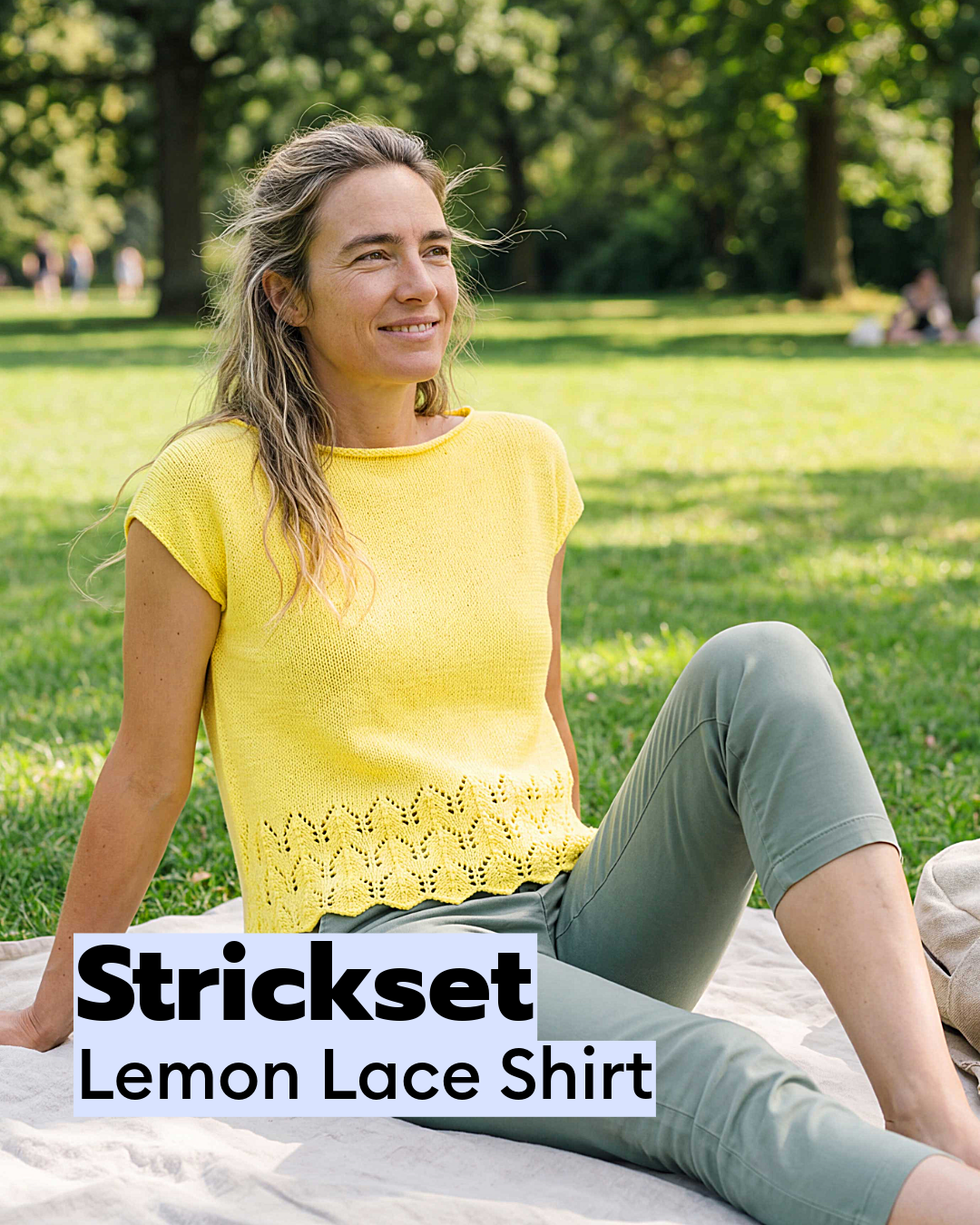 Strickset Lemon Lace Shirt