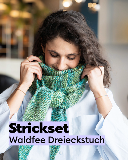 Strickset Waldfee Dreieckstuch