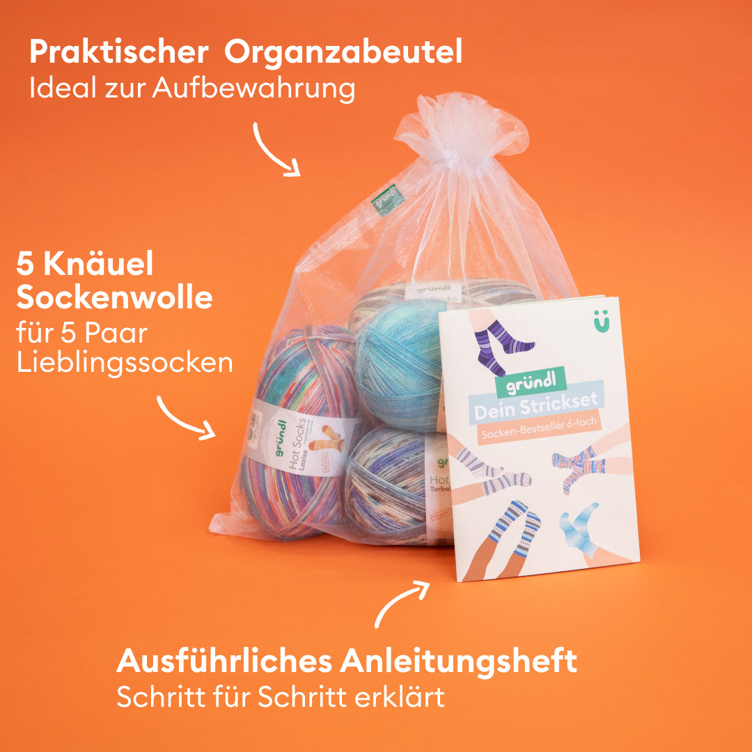 Strickset Sockenbestseller 6-fach