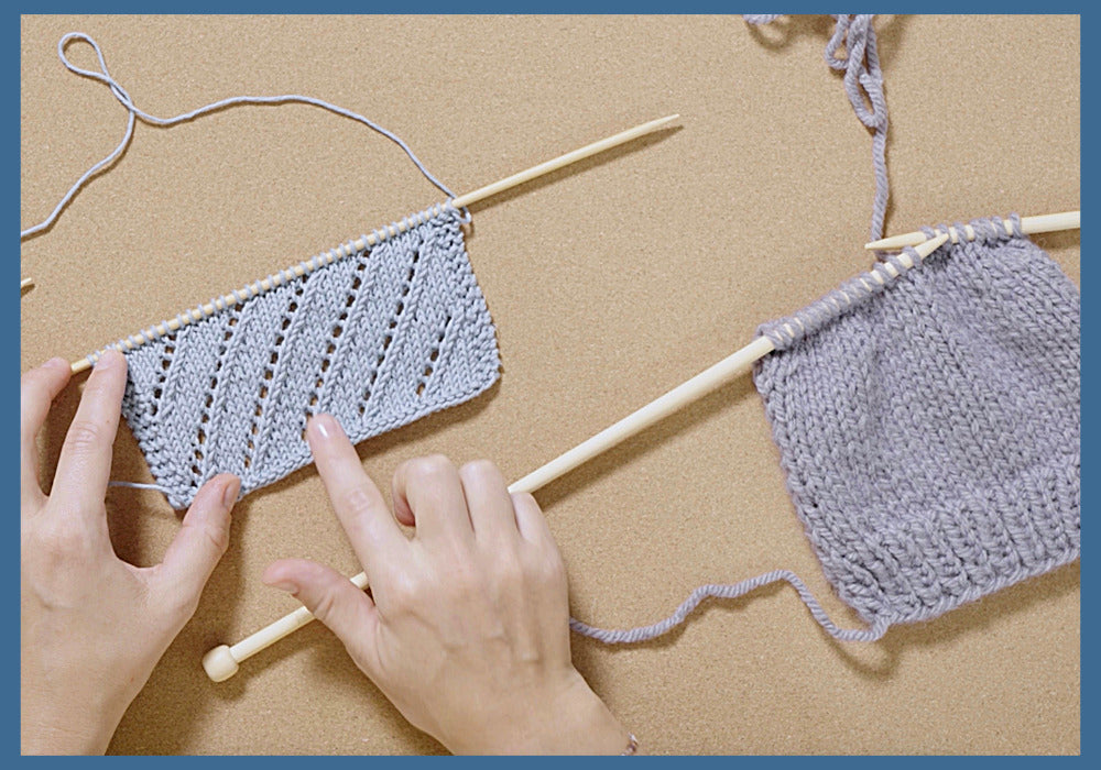 Strickschule 28 Maschen rechts zusammenstricken-6-08-22