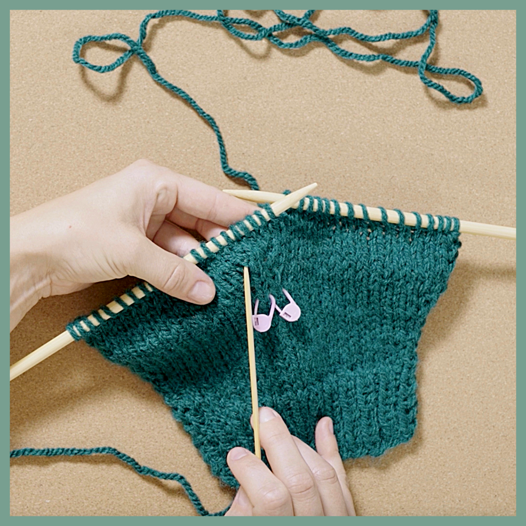 Strickschule 35 Maschen aus Querfaden zunehmen-5-1-04