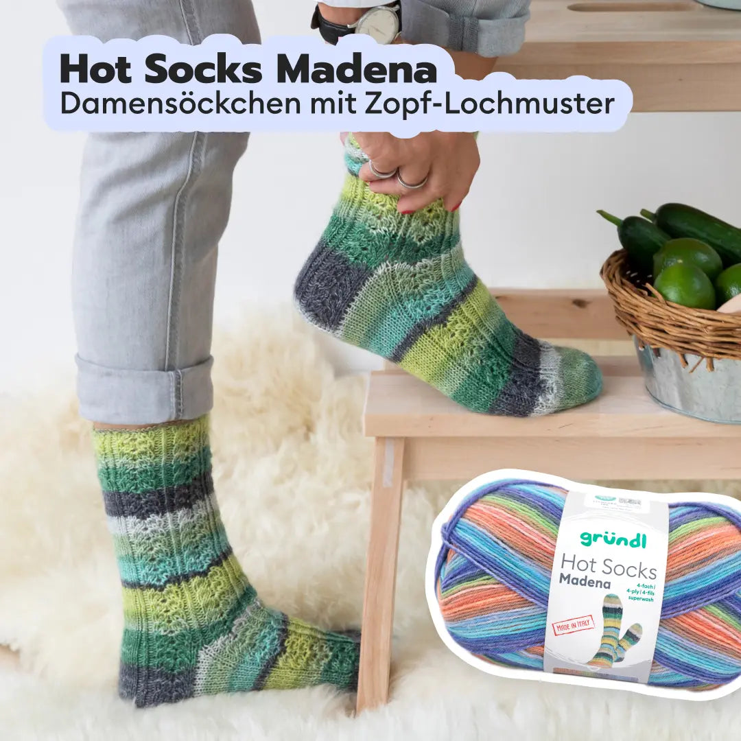 Kit de tricot Hot Socks Nouveautés - 4 fils