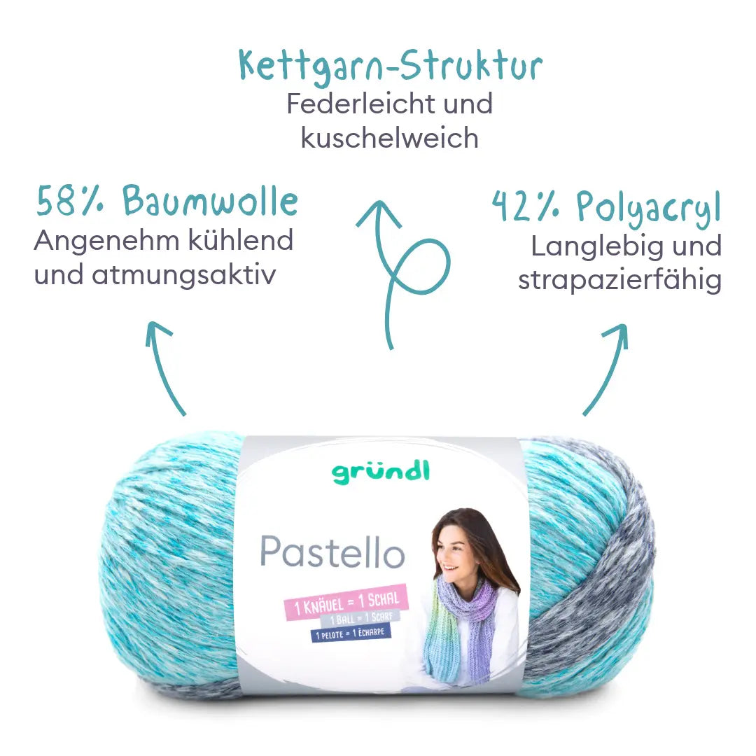 Kit de tricot cardigan aux couleurs pastel