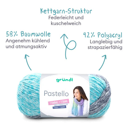 Kit de tricot cardigan aux couleurs pastel