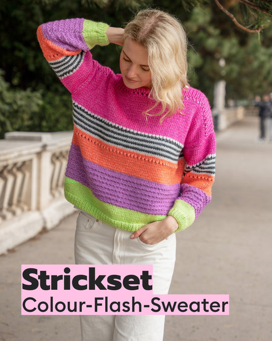 Knitting kit Color-Flash Sweater