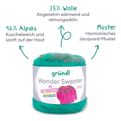 Strickset Dreieckstuch Falina aus Gründl Wonder Sweater