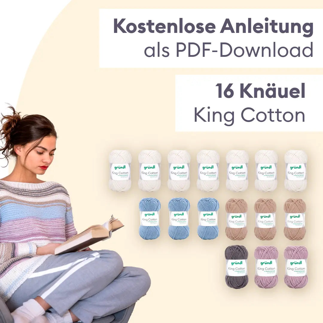 Strickset gestreifter Pullover kraus rechts