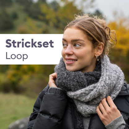Strickset Loop aus Alpaka