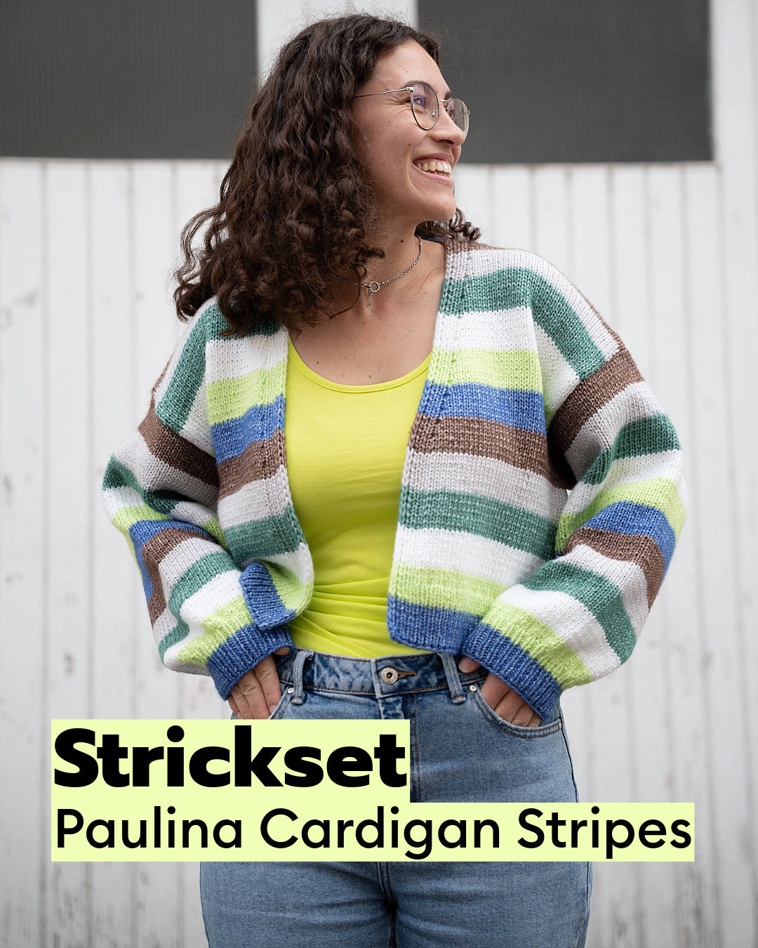 Strickset Paulina Cardigan Stripes