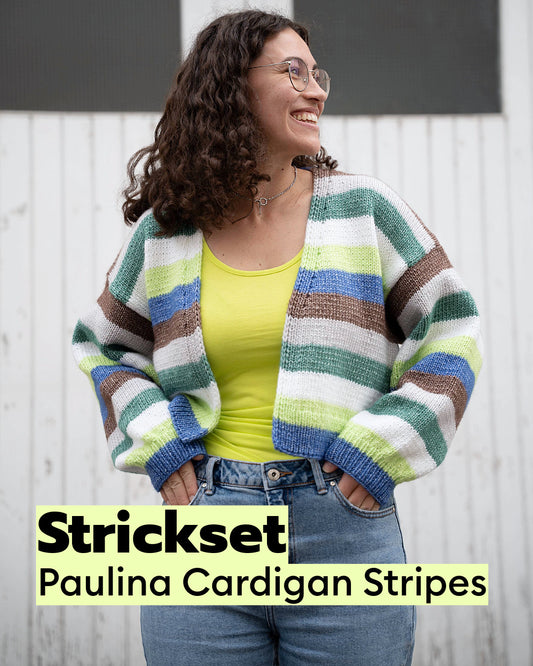 Strickset Paulina Cardigan Stripes