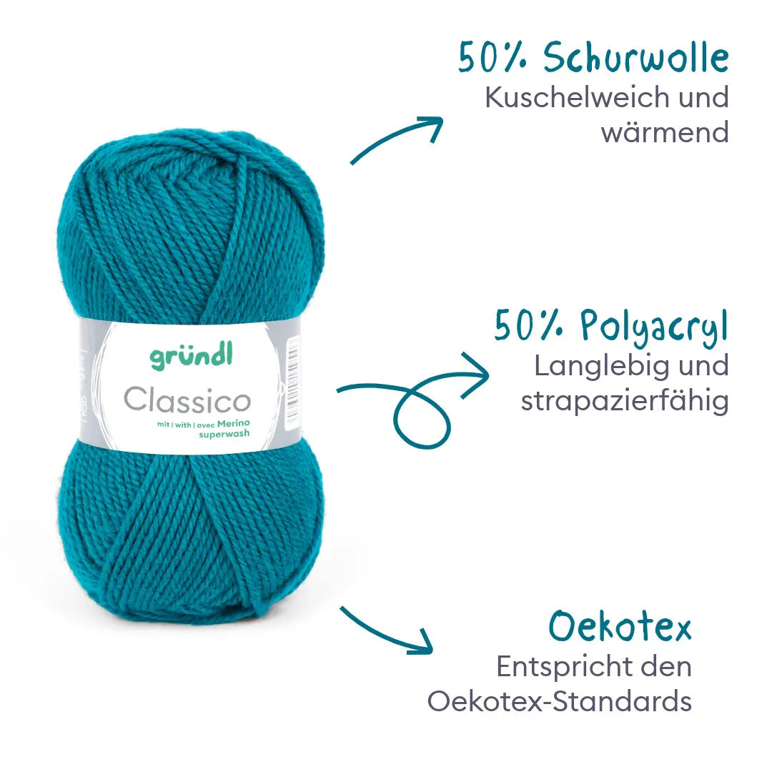 Strickset Gestreifter Pulli mit Hebemaschenmuster