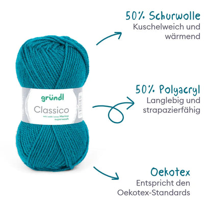 Strickset Gestreifter Pulli mit Hebemaschenmuster