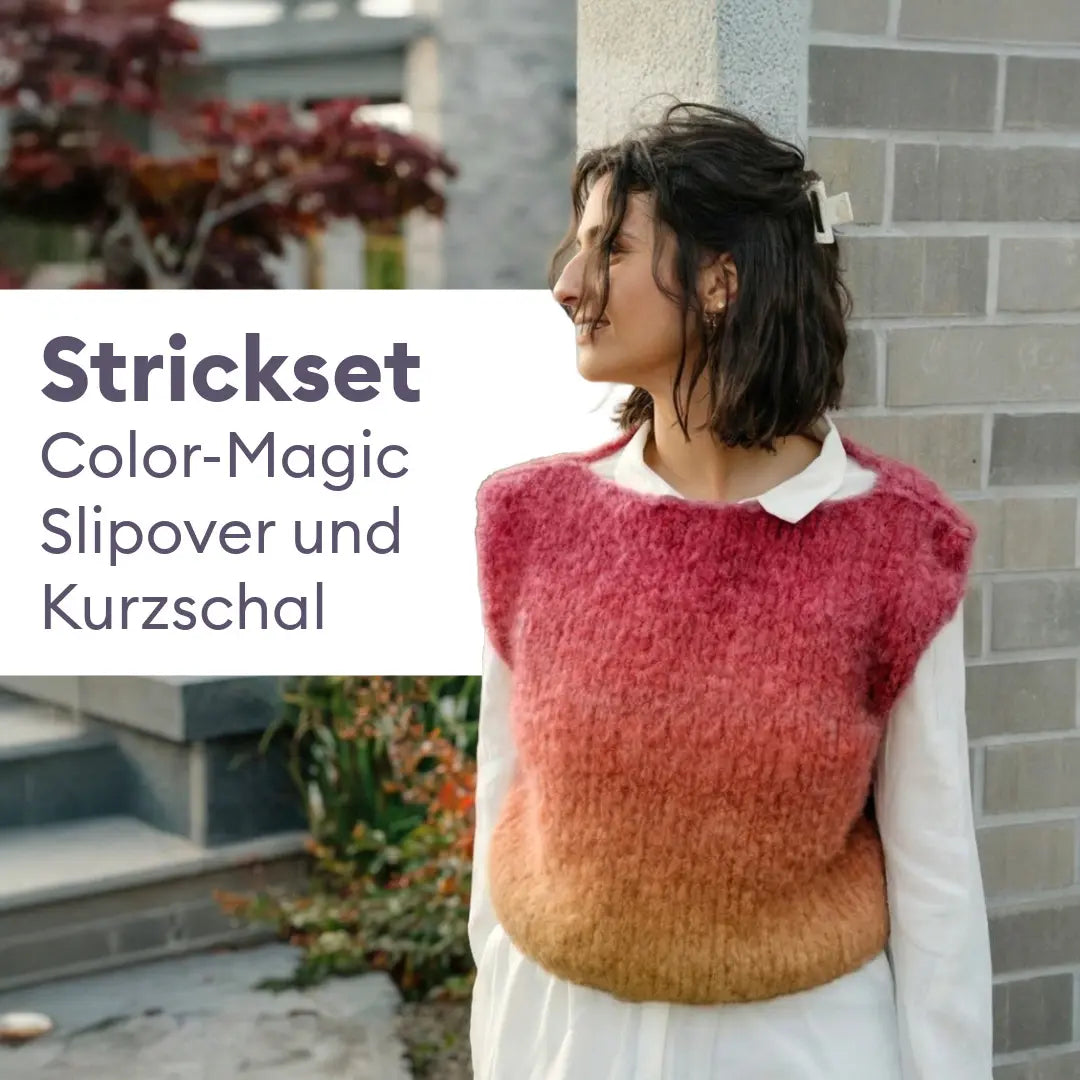 Kit de tricot gilet sans manches Colour-Magic