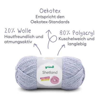 Kit de tricot Pull à rayures et manches ballon