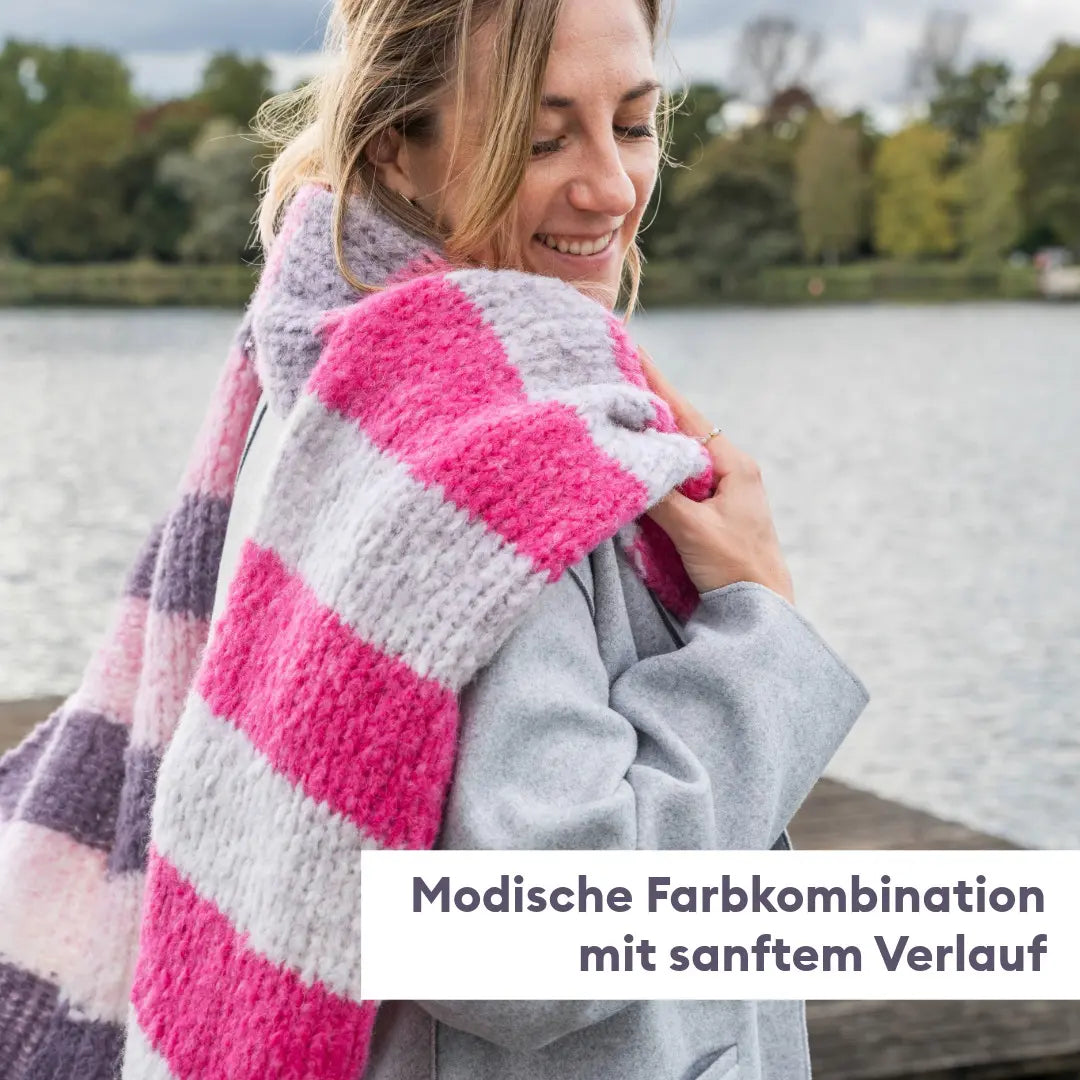 Strickset XXL-Schal Alpaca-Merino
