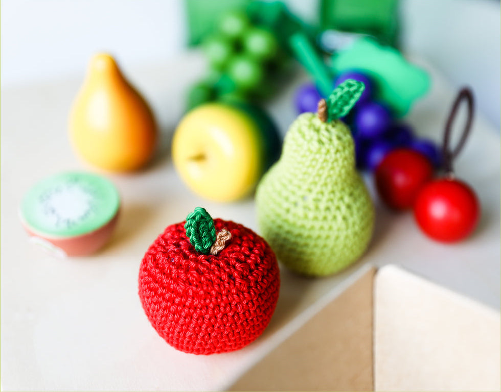 Crochet pour le magasin : Fruits Amigurumi pour la dinette