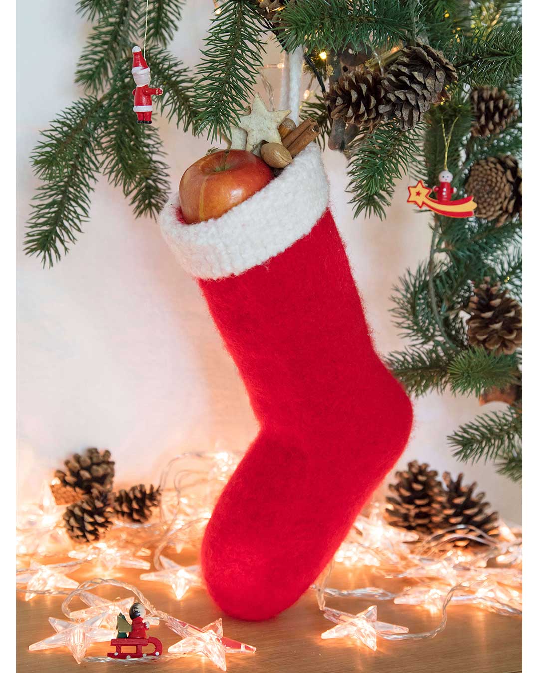 Felted Santa boots