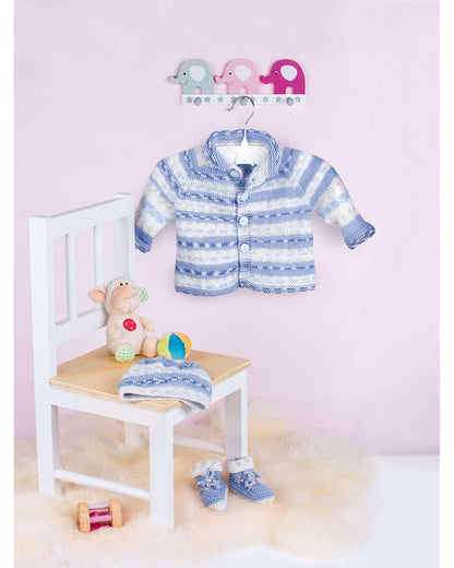 Anleitung Babyjäckchen, Schühchen und Mütze
