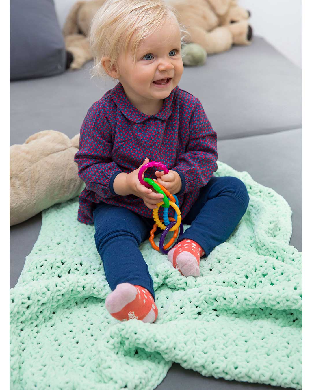 Anleitung Kuscheldecke