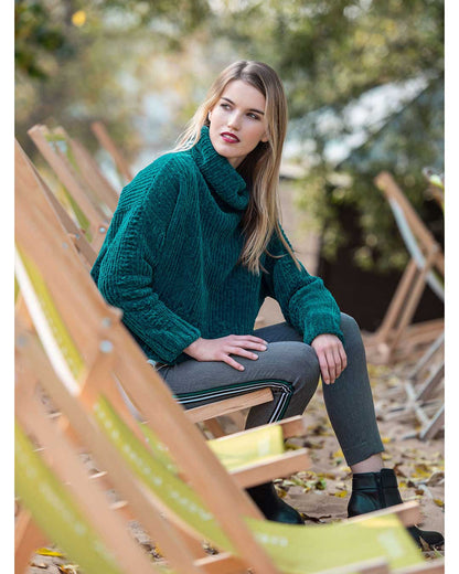 Anleitung Chenillepullover mit Rollkragen