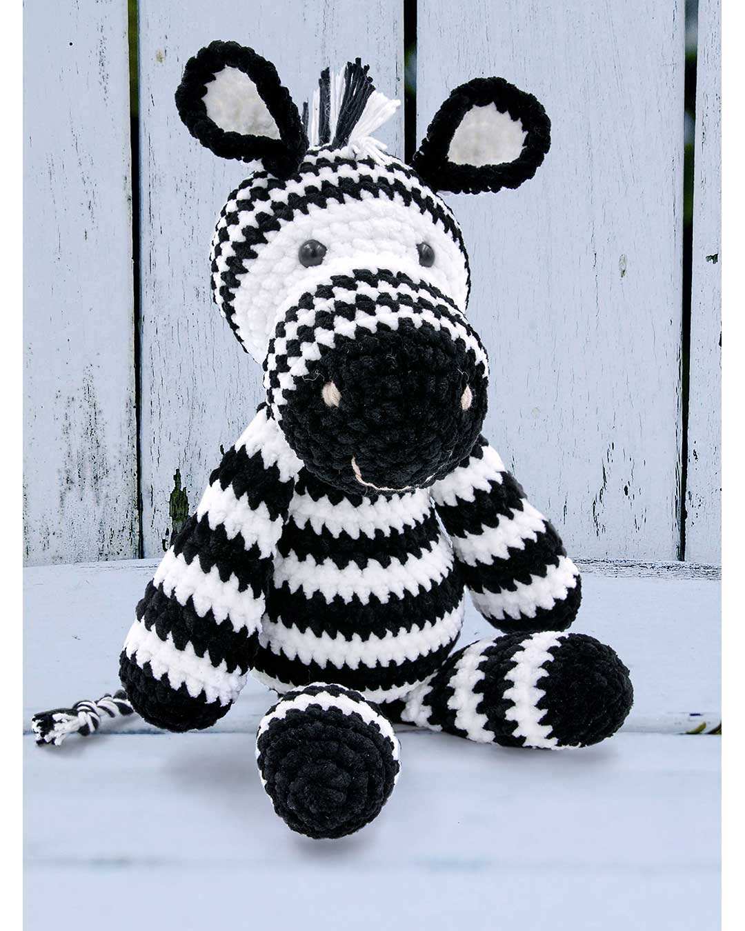 Anleitung Kuscheltier Zebra Zottel