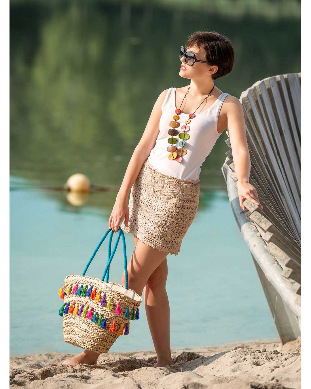 Anleitung Korbtasche mit Quasten