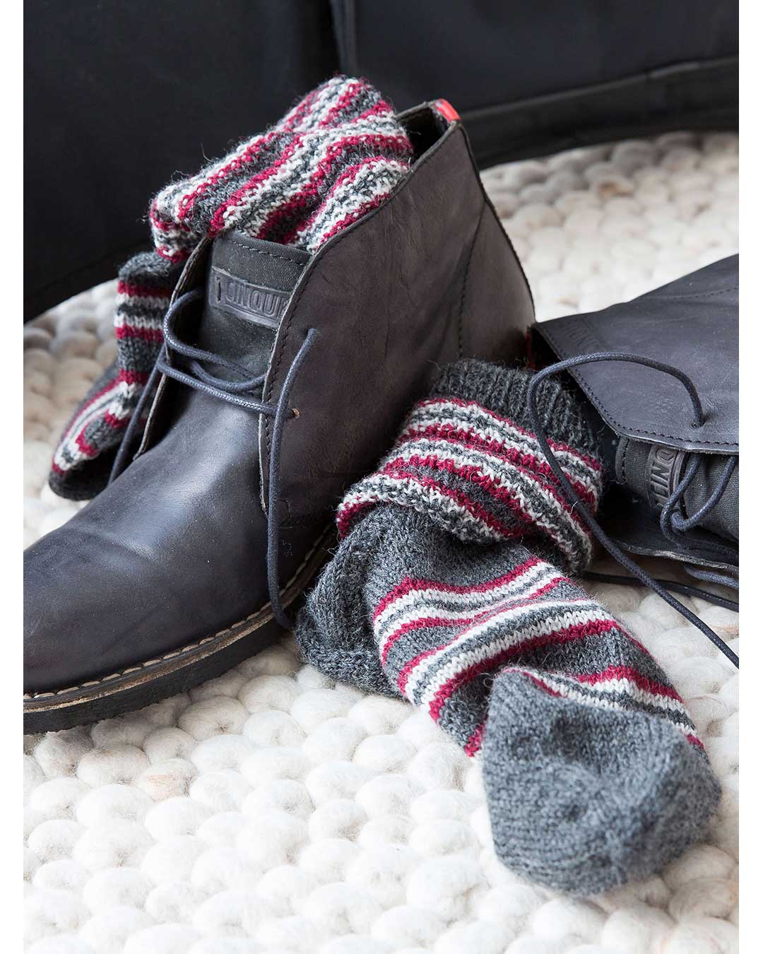 Herrensocken mit Streifen