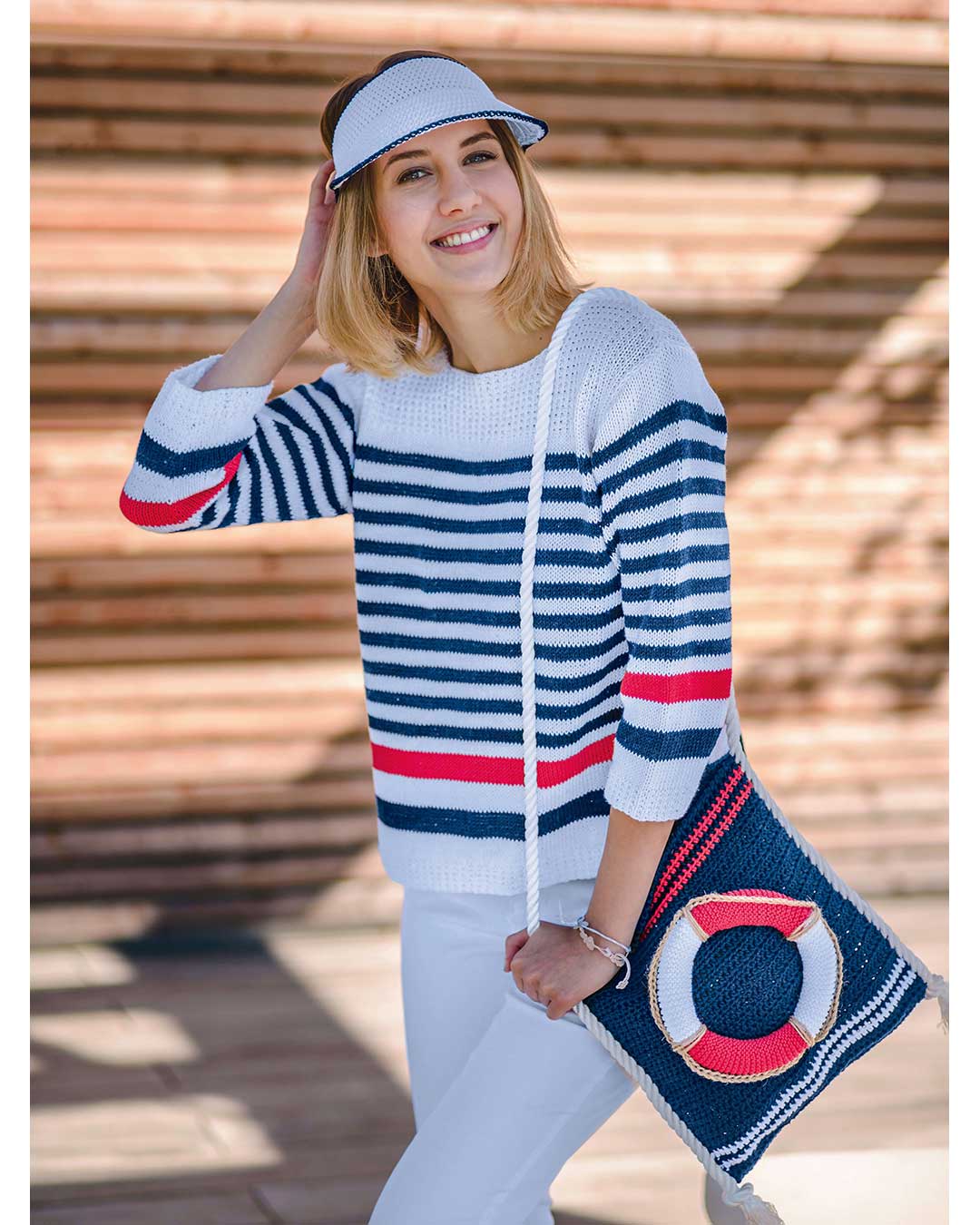 Anleitung Pullover im Marinelook