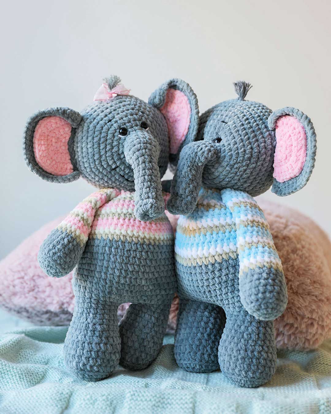 Anleitung Häkelanleitung Kuscheltier Elefant Emil