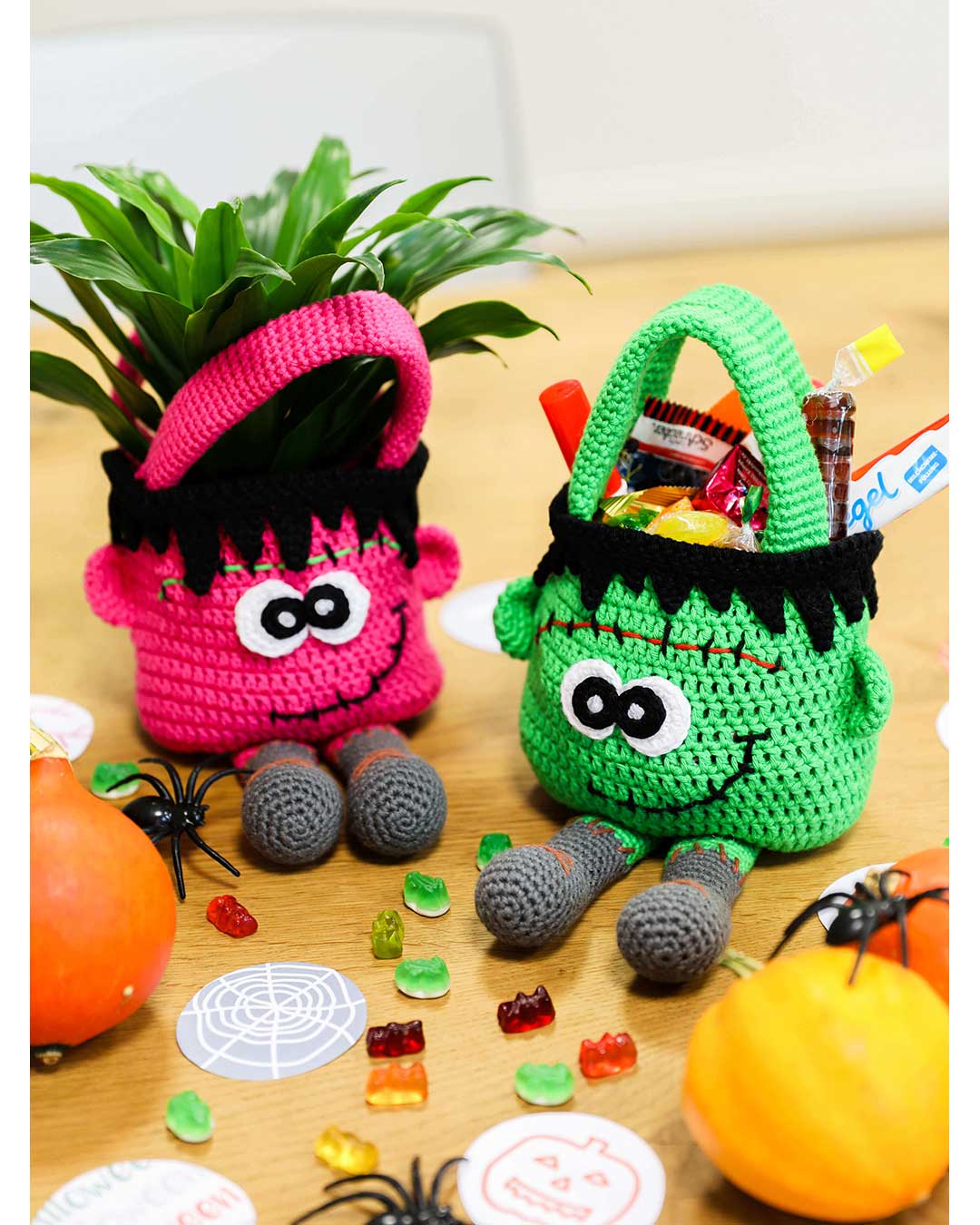 Crochet Pattern Candy Bag Monster Franky