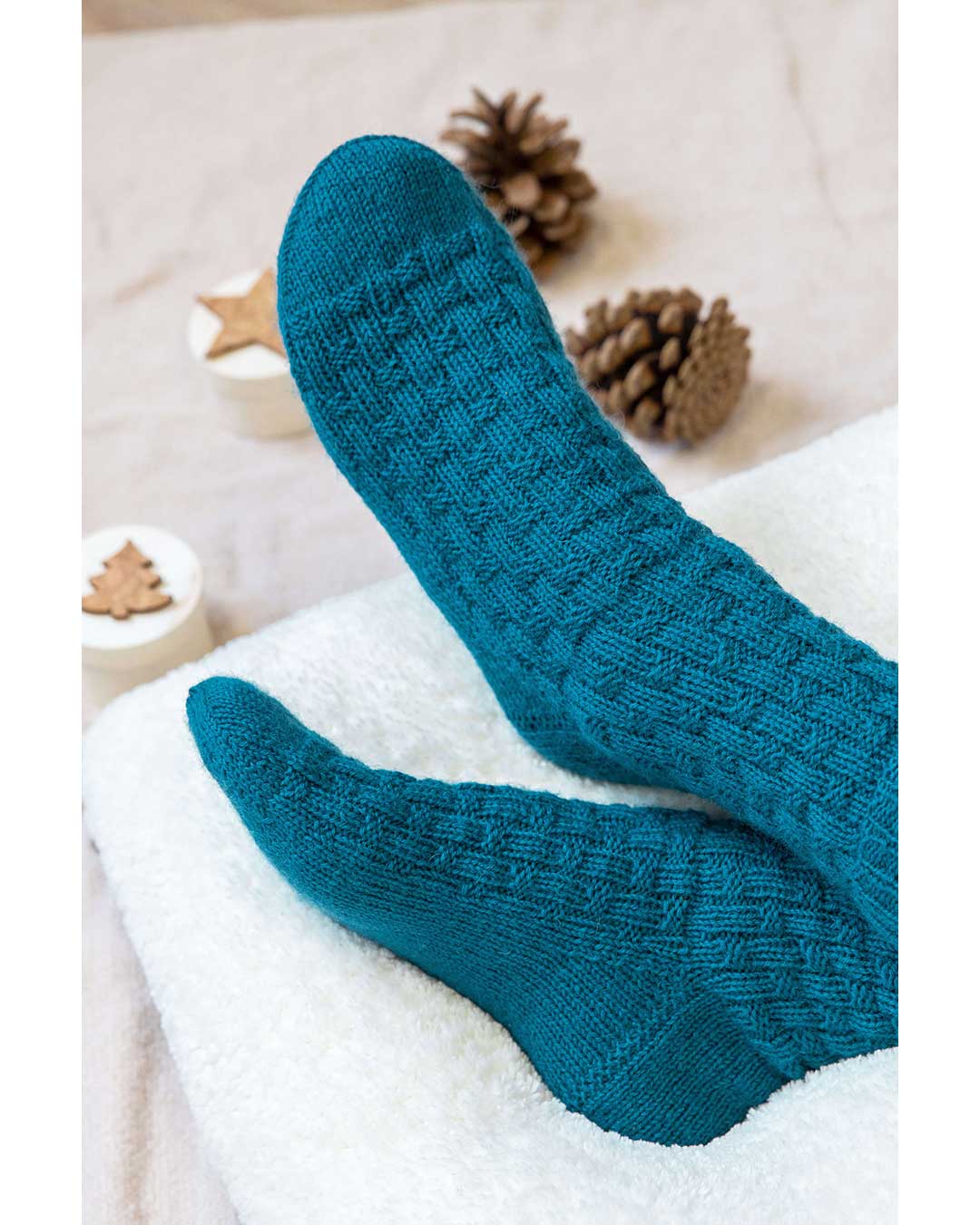 Anleitung Socken mit Flechtmuster