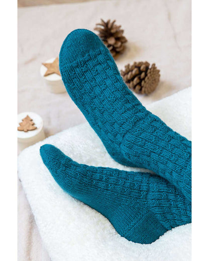 Anleitung Socken mit Flechtmuster