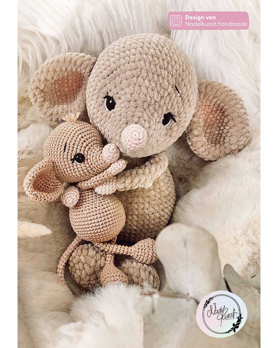 Anleitung Amigurumi Maus Milly aus Chenillegarn