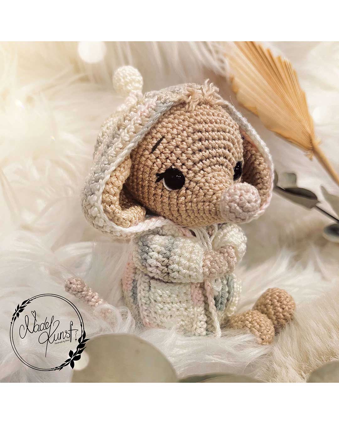 Anleitung Amigurumi Maus Milly aus Baumwollgarn