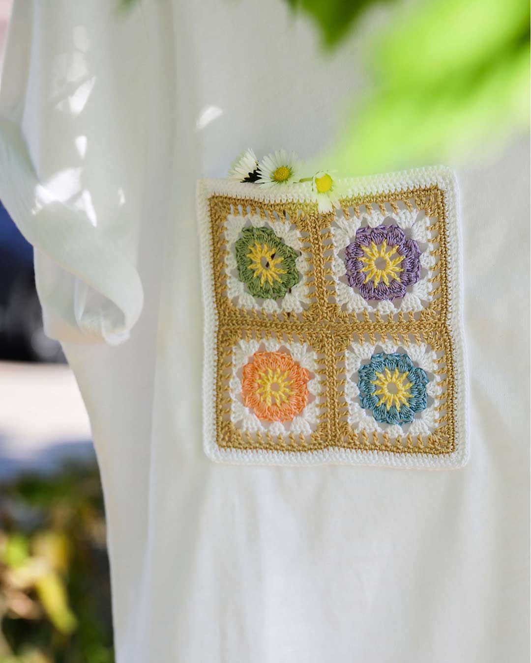 Anleitung Granny Squares als Dekoelement