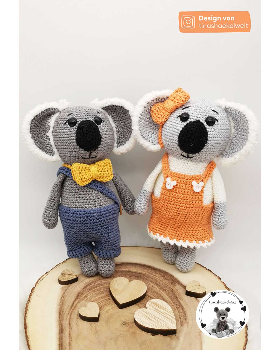 Amigurumi koala couple Kurt and Karla