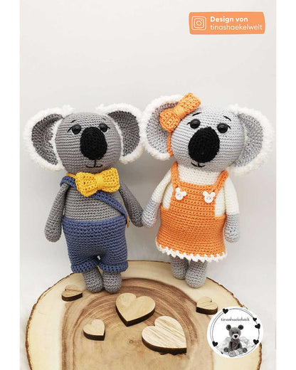 Amigurumi koala couple Kurt and Karla