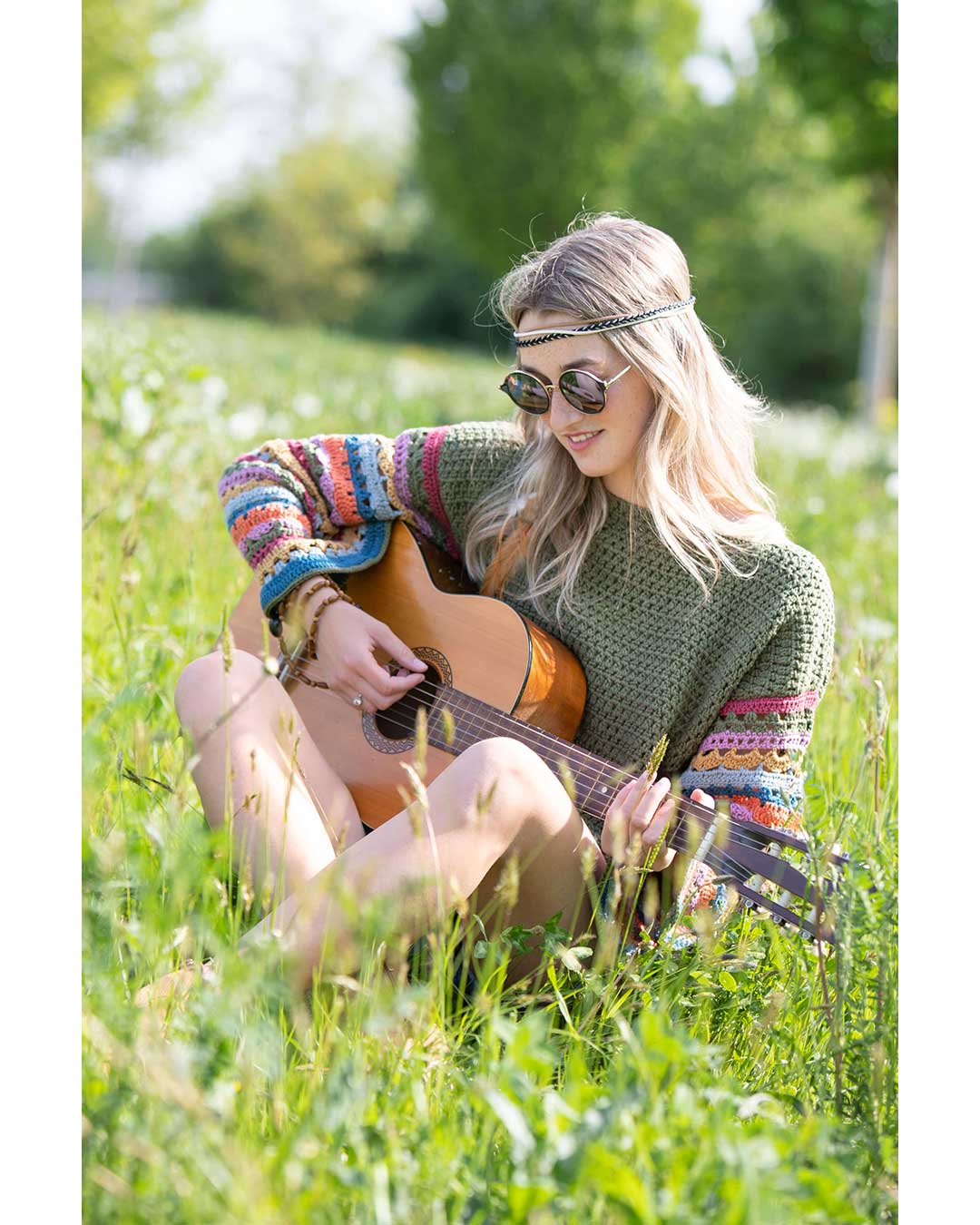 Anleitung Häkelpulli im Boho-Style