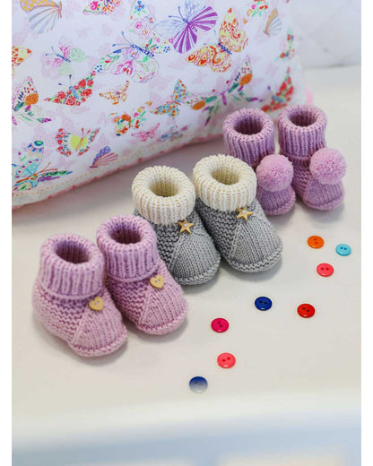 Anleitung Babyschuhe