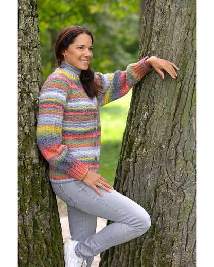 Anleitung Luminosa Cardigan mit Farbverlauf Top Down