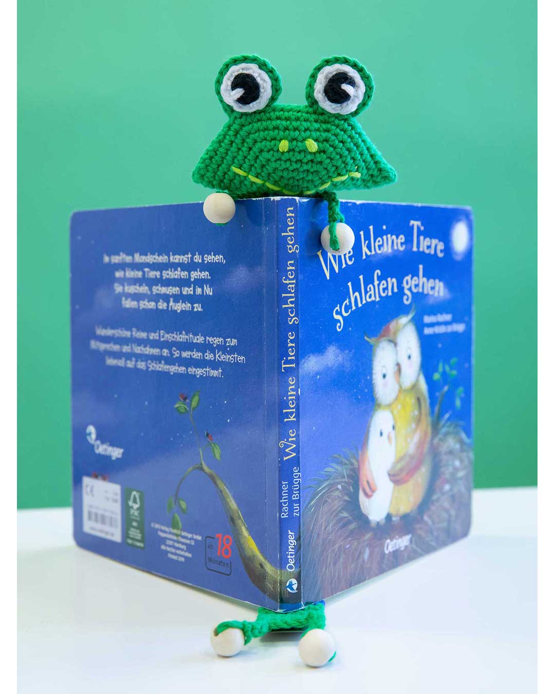 Anleitung Lesezeichen Frosch