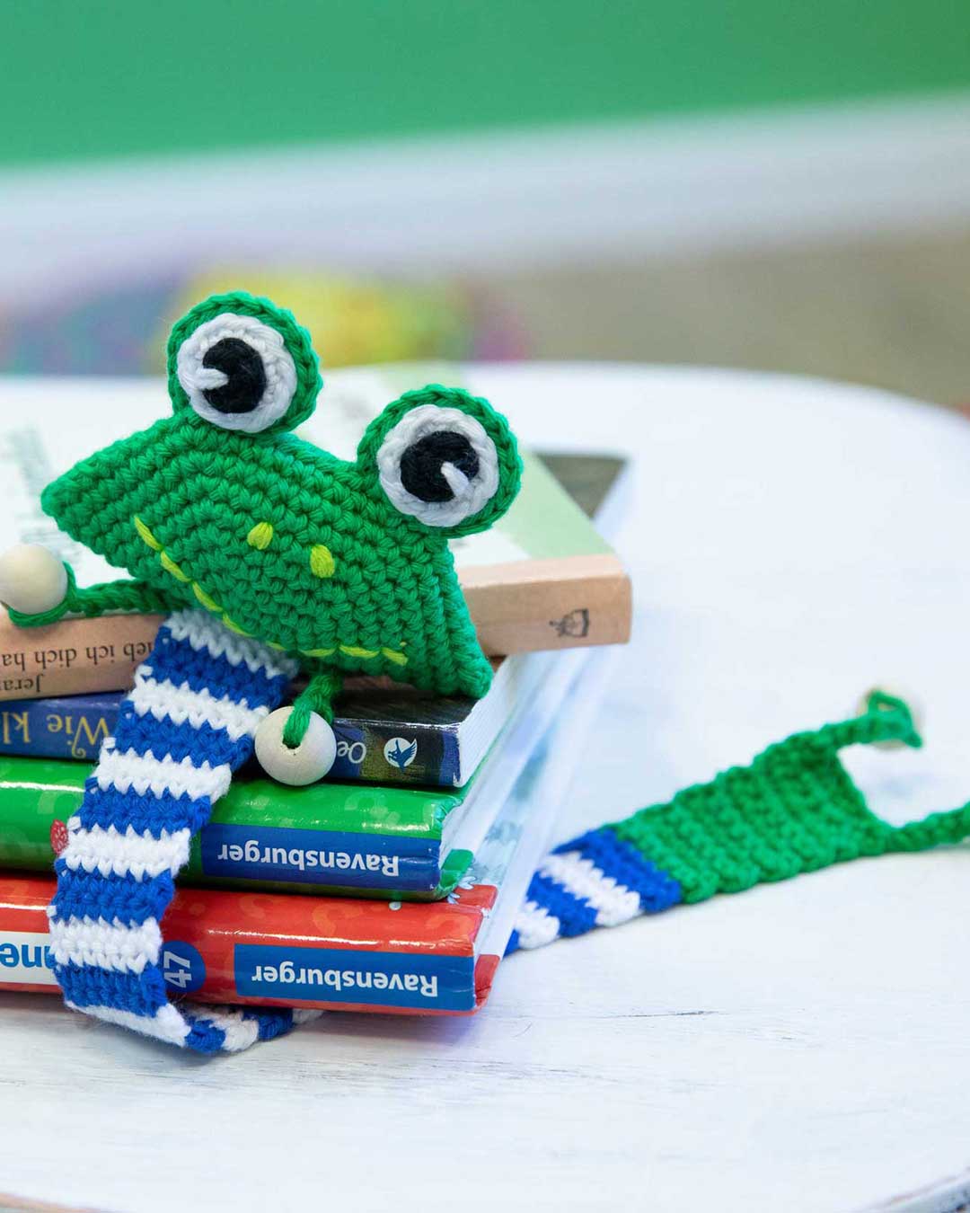 Anleitung Lesezeichen Frosch