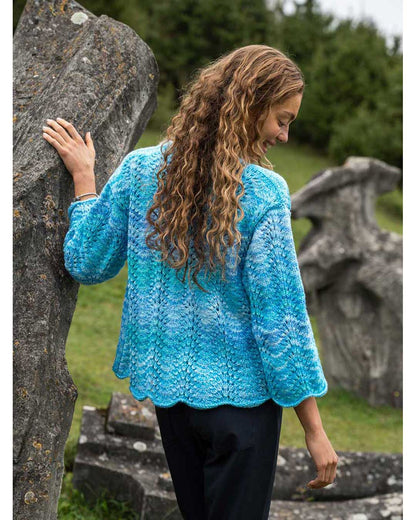 Anleitung Cardigan im Wellenmuster