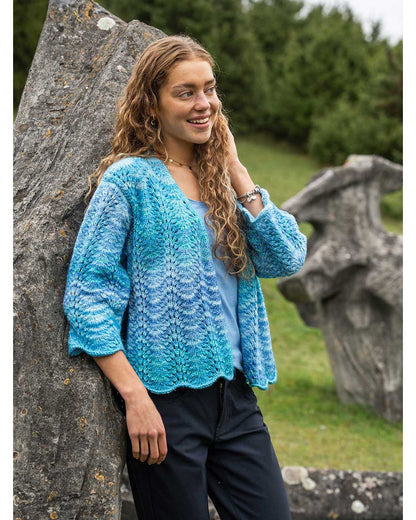 Anleitung Cardigan im Wellenmuster