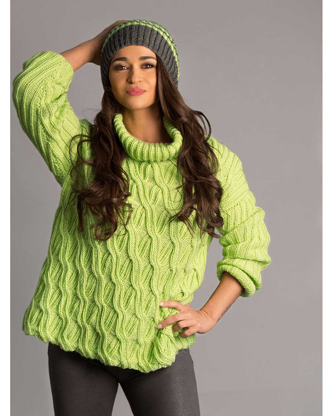 cable knit sweater