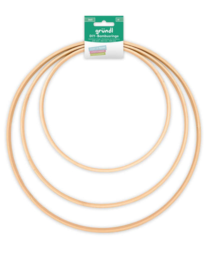 DIY Bamboo Rings 205mm 260mm 305mm 3 Rings