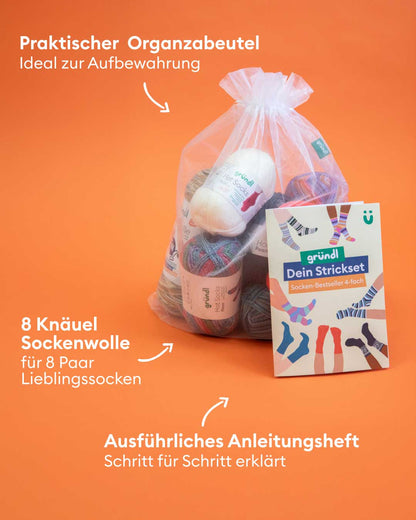 Strickset Sockenbestseller 4-fach