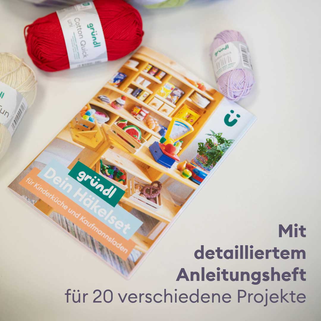 Häkelset Kinderküche und Kaufmannsladen