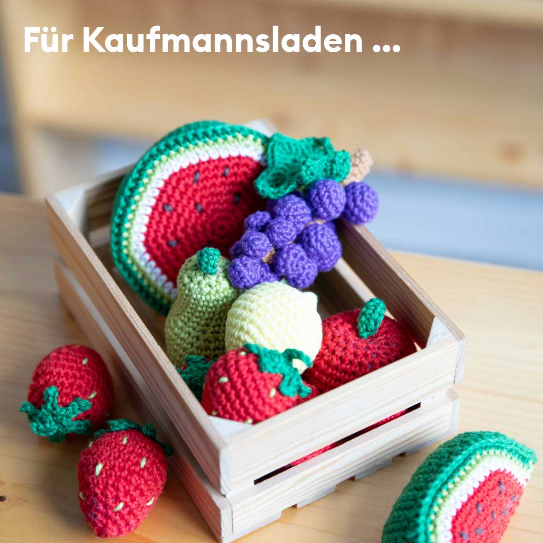 Häkelset Kinderküche und Kaufmannsladen
