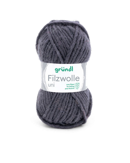 solid-color felted wool